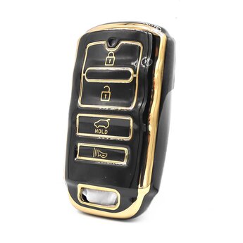 Nano High Quality Cover For Kia Smart Remote Key 4 Buttons Black...