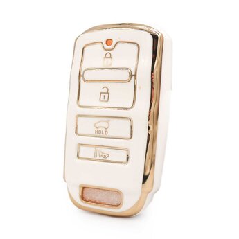 Nano High Quality Cover For Kia Smart Remote Key 4 Buttons White...