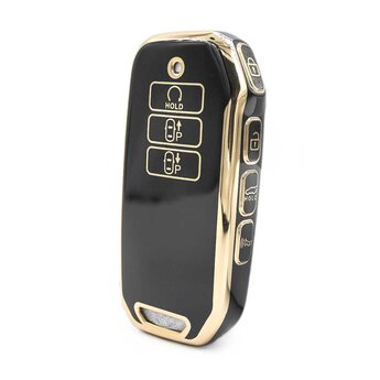 Nano High Quality Cover For Kia Smart Remote Key 7 Buttons Black...