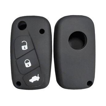 Silicone Case For Fiat Fiorino Flip Remote Key 3 Buttons