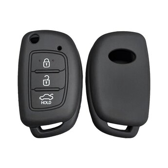Silicone Case For Hyundai Flip Remote Key 3 Buttons
