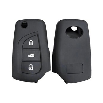 Silicone Case For Toyota Flip Remote Key 3 Buttons