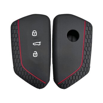 Silicone Case For Volkswagen Golf 8 KD B33 Smart Remote Key 3...