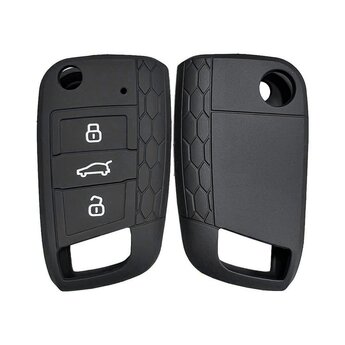 Silicone Case For Volkswagen Type A Flip Remote Key 3 Buttons...