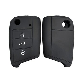 Silicone Case For Volkswagen Type B Flip Remote Key 3 Buttons...