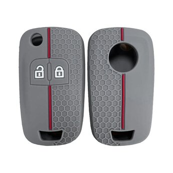 Silicone Engraved Case For Opel Flip Remote 2 Buttons