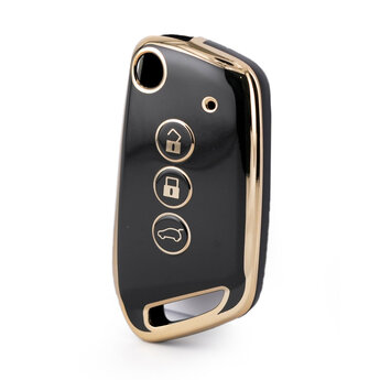Nano High Quality Cover For Baojun Flip Remote Key 3 Button Black...