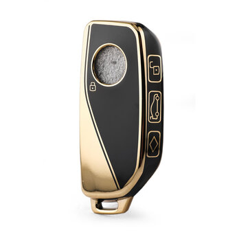 Nano High Quality Cover For BMW  Remote Key 4 Buttons Black Color...