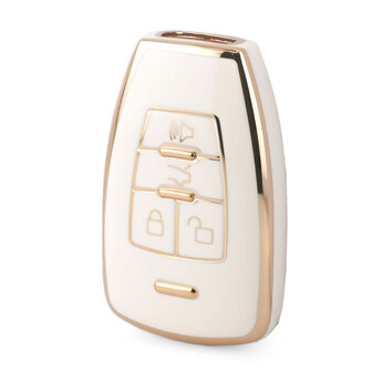 Nano High Quality Cover For Baic Smart Remote Key 4 Buttons White...
