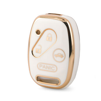 Nano High Quality Cover For Honda Remote Key 3+1 Buttons White...