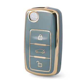 Nano High Quality Cover For Volkswagen Smart Remote Key 3 Buttons...