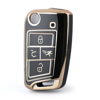 Nano High Quality Cover For Volkswagen Flip Remote Key 4 Buttons...