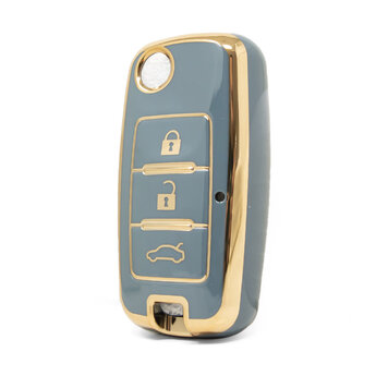 Nano High Quality Cover For Dongfeng Remote Key 3 Buttons Gray...