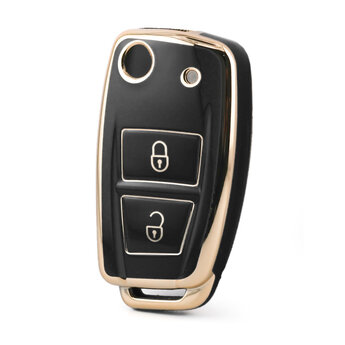 Nano High Quality Cover For Dongfeng Remote Key 2 Buttons Black...