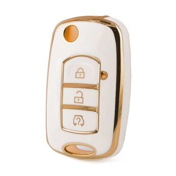 Nano High Quality Cover For Dongfeng Remote Key 3 Buttons White...