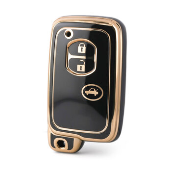 Nano High Quality Cover For Toyota Remote Key 3 Buttons Black...