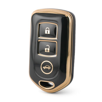 Nano High Quality Cover For Toyota Remote Key 3 Buttons Black...