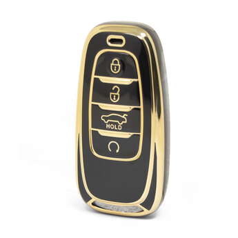 Nano High Quality Cover For Hongqi Remote Key 4 Buttons Black...