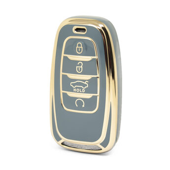 Nano High Quality Cover For Hongqi Remote Key 4 Buttons Gray...