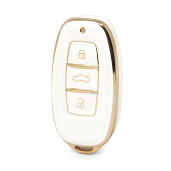 Nano High Quality Cover For Hongqi Remote Key 3 Buttons White...