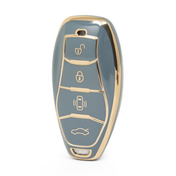 Nano High Quality Cover For Hongqi Remote Key 4 Buttons Gray...