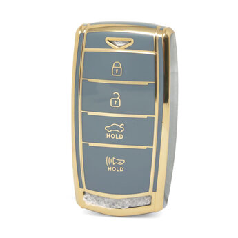 Nano High Quality Cover For Hyundai Genesis Remote Key 4 Buttons...