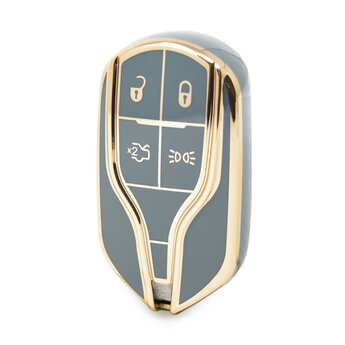 Nano High Quality Cover For Maserati Remote Key 4 Buttons Gray...