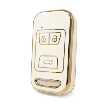 Nano High Quality Cover For Chery Remote Key 3 Buttons White...