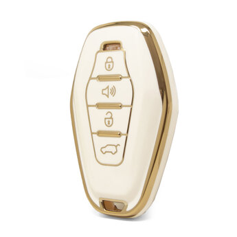Nano High Quality Cover For Chery Remote Key 4 Buttons White...