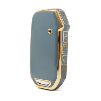 Nano High Quality Cover For Kia Remote Key 4 Buttons Gray Color...