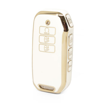 Nano High Quality Cover For Kia Remote Key 7 Buttons White Color...