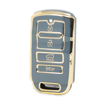 Nano High Quality Cover For Kia Remote Key 4 Buttons Gray Color...