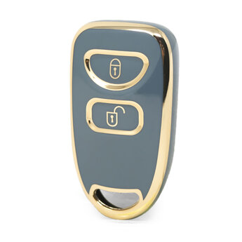 Nano High Quality Cover For Kia Remote Key 3 Buttons Gray Color...