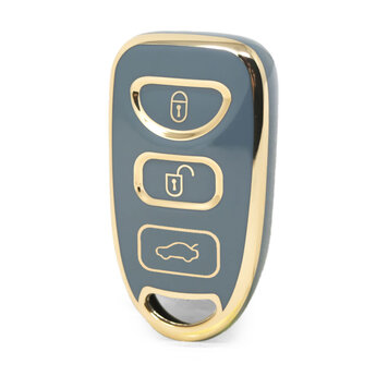 Nano High Quality Cover For Kia Remote Key 4 Buttons Gray Color...