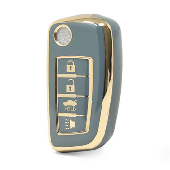 Nano High Quality Cover For Nissan Flip Remote Key 4 Buttons...