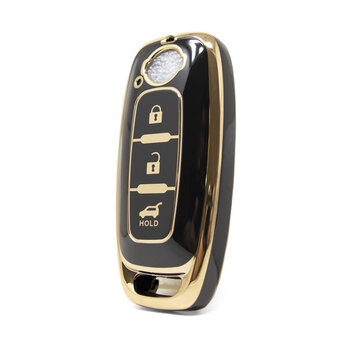 Nano High Quality Cover For Nissan Remote Key 3 Buttons Black...