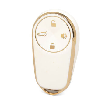 Nano High Quality Cover For NIO Remote Key 4 Buttons White Color...