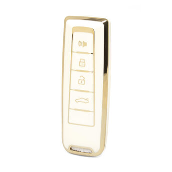 Nano High Quality Cover For Wey Remote Key 4 Buttons White Color...