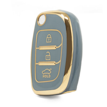 Nano High Quality Cover For Hyundai Flip Remote Key 3 Buttons...