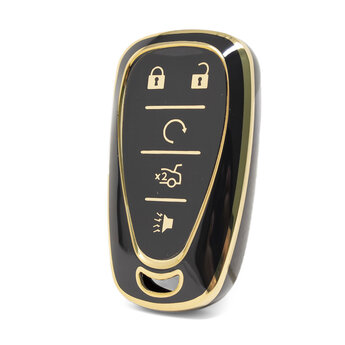 Nano High Quality Cover For Chevrolet Remote Key 4+1 Buttons...