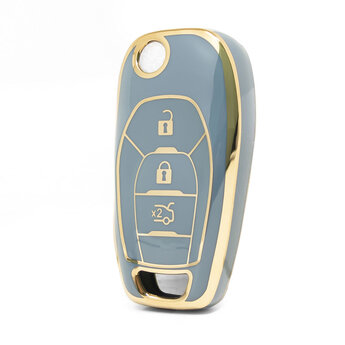 Nano High Quality Cover For Chevrolet Flip Remote Key 3 Buttons...