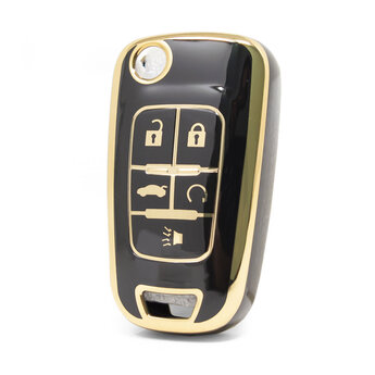 Nano High Quality Cover For Chevrolet Flip Remote Key 5 Buttons...