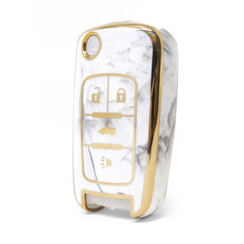Nano High Quality Marble Cover For Chevrolet Flip Remote Key...