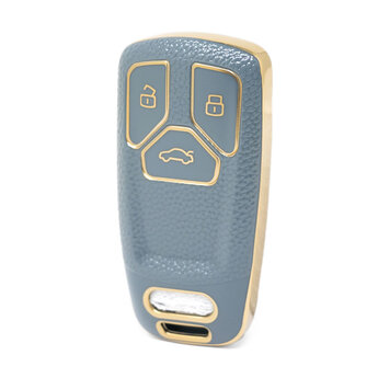 Nano High Quality Gold Leather Cover For Audi Remote Key 3 Buttons...