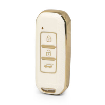 Nano High Quality Gold Leather Cover For Baojun Remote Key 3...