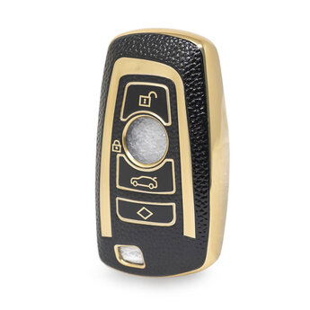 Nano High Quality Gold Leather Cover For BMW Remote Key 4 Buttons...