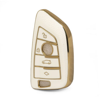 Nano High Quality Gold Leather Cover For BMW Remote Key 4 Buttons...