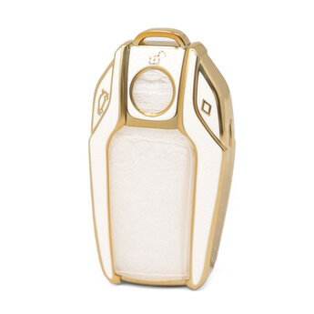 Nano High Quality Gold Leather Cover For BMW Remote Key 3 Buttons...