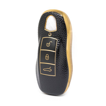 Nano High Quality Gold Leather Cover For Porsche Remote Key 3...