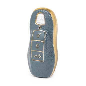 Nano High Quality Gold Leather Cover For Porsche Remote Key 3...